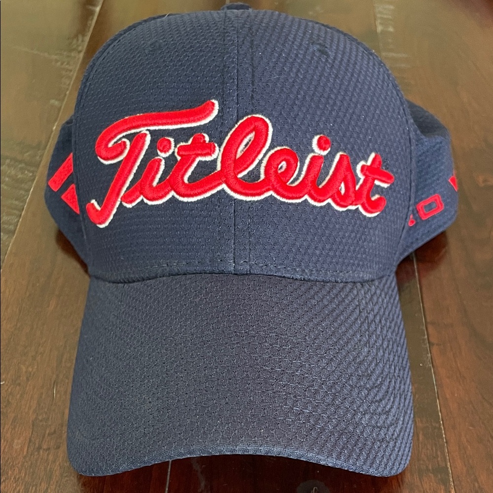 Titleist Golf Dark Blue Hat with Red Embroidery
